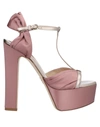 Elie Saab Sandals In Pastel Pink