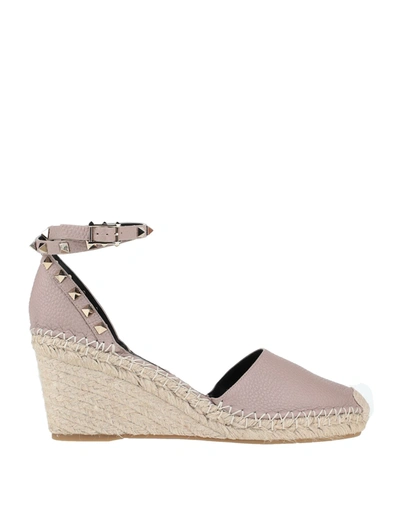 Valentino Garavani Espadrilles In Dove Grey