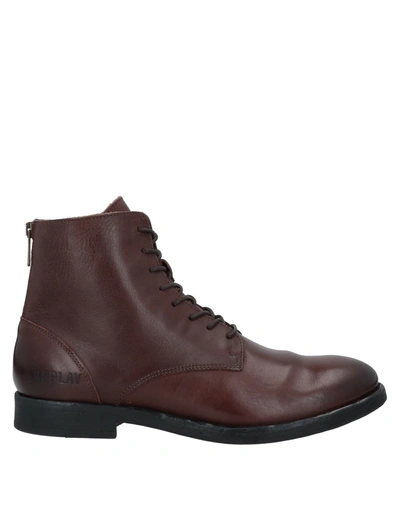 Replay Ankle Boots In Brown