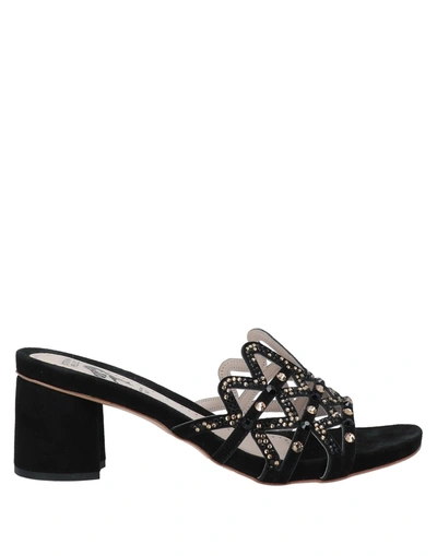 Stefania Pellicci Sandals In Black | ModeSens