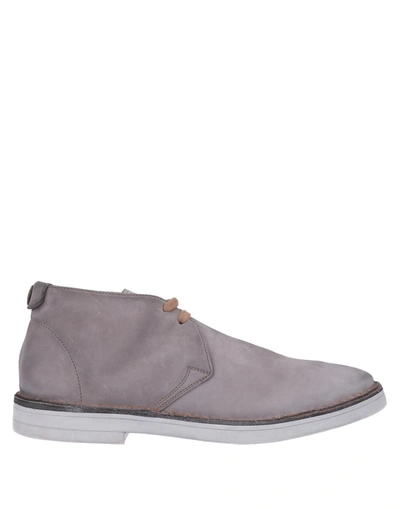 Alberto Fasciani Ankle Boots In Grey