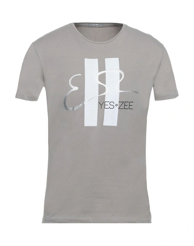 Yes Zee By Essenza T-shirts In Light Grey
