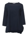 Le Tricot Perugia T-shirts In Dark Blue