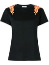 Rabanne Flame Patch T-shirt In Black