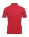 Napapijri Polo Shirts In Red