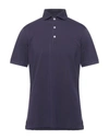 Fedeli Polo Shirts In Dark Purple