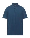 Fedeli Polo Shirts In Dark Blue