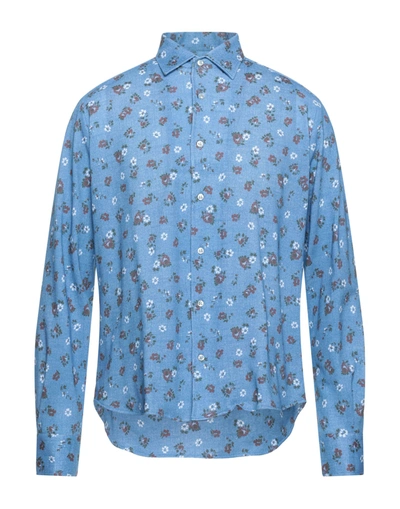 Rossopuro Man Shirt Sky Blue Size 15 ½ Cotton