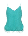 Pinko Woman Top Emerald Green Size 4 Acetate, Viscose In Green
