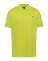 Paul & Shark Polo Shirts In Acid Green
