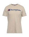 Champion T-shirts In Beige