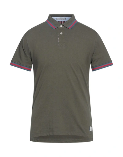 Yes Zee By Essenza Polo Shirts In Green