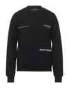 DOLCE & GABBANA DOLCE & GABBANA MAN SWEATSHIRT BLACK SIZE 46 COTTON, POLYESTER, POLYURETHANE