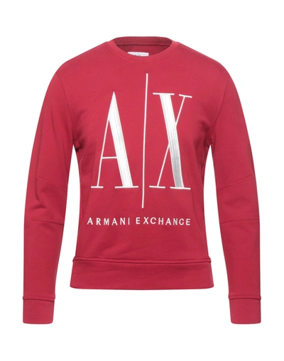 Armani Exchange Sweatshirts In Red