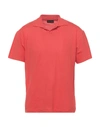 Roberto Collina Polo Shirts In Red