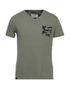 Fred Mello T-shirts In Military Green