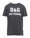 Dolce & Gabbana T-shirts In Grey