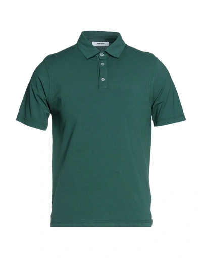 Alpha Studio Polo Shirts In Green