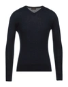 Alpha Studio Sweaters In Dark Blue