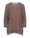 Peserico Sweaters In Dark Brown
