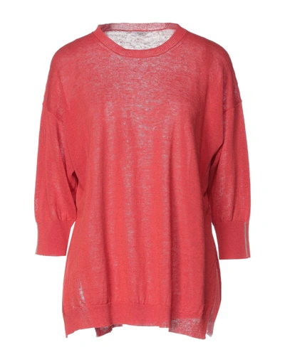 Peserico Sweaters In Red