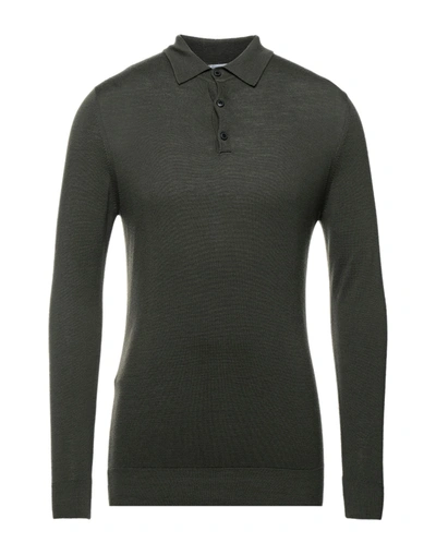 Sunspel Sweaters In Military Green