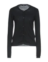 Alpha Studio Cardigans In Black