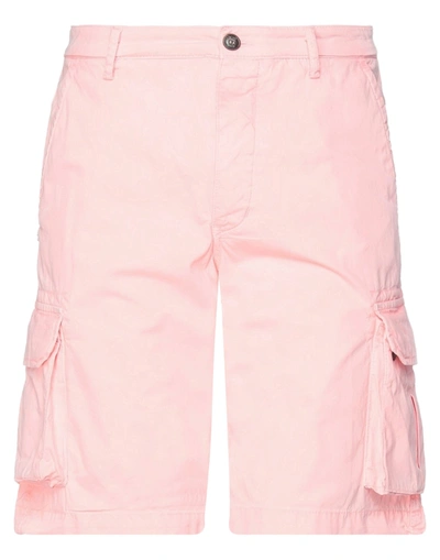 40weft Man Shorts & Bermuda Shorts Pink Size 26 Cotton