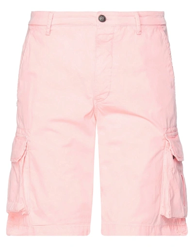 40weft Man Shorts & Bermuda Shorts Pink Size 26 Cotton In Pink