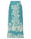 Red Valentino Midi Skirts In Turquoise