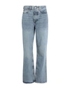 TOPSHOP TOPSHOP WOMAN DENIM PANTS BLUE SIZE 32W-34L COTTON