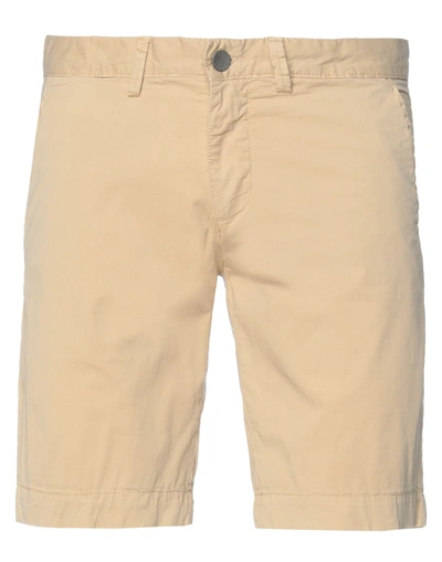 Jeckerson Man Shorts & Bermuda Shorts Sand Size 34 Cotton, Elastane In Beige