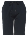 Heritage Man Shorts & Bermuda Shorts Midnight Blue Size 40 Cotton, Elastane