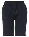 Heritage Man Shorts & Bermuda Shorts Midnight Blue Size 38 Cotton, Elastane In Blue