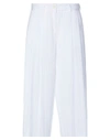 Jejia Woman Pants White Size 8 Polyester, Cotton