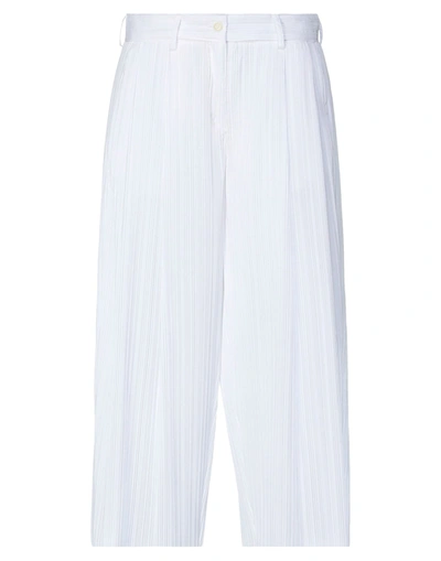 Jejia Woman Pants White Size 6 Polyester, Cotton