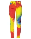 Alexandre Vauthier Tie-dye Straight Leg Jeans In Red