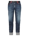 DSQUARED2 DSQUARED2 WOMAN JEANS BLUE SIZE 6 GOAT SKIN, WOOL, POLYAMIDE, COTTON, SYNTHETIC FIBERS