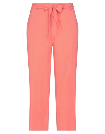 Jucca Woman Pants Salmon Pink Size 8 Viscose, Elastane