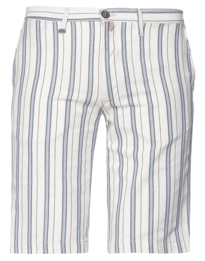 Barbati Man Shorts & Bermuda Shorts Ivory Size 32 Cotton, Polyester In White