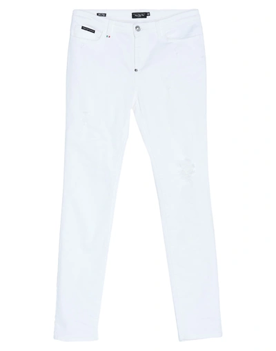 Philipp Plein Pants In White