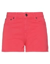 Sundek Denim Shorts In Red