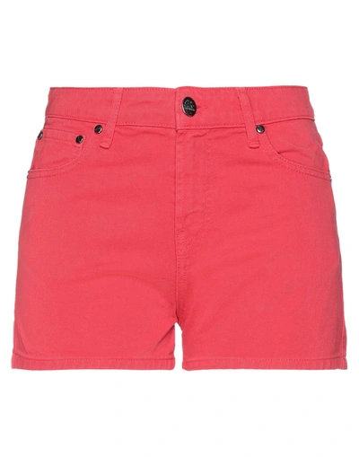 Sundek Denim Shorts In Red