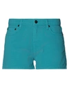 Sundek Denim Shorts In Turquoise