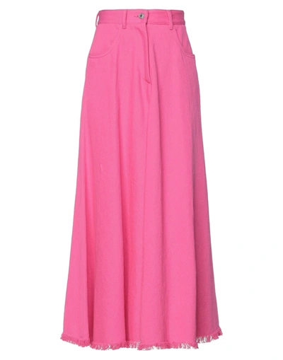 Msgm Long Skirts In Pink