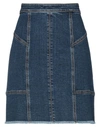 Alexander Mcqueen Panelled Denim Mini Skirt In Blue