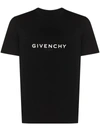 Givenchy Brand-print Slim-fit Cotton-jersey T-shirt In Black