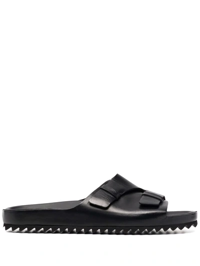 Officine Creative Agora Double Buckle Sandals In Black