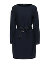 Emporio Armani Short Dresses In Dark Blue
