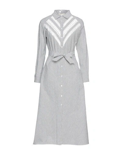 Maje Midi Dresses In Dark Blue